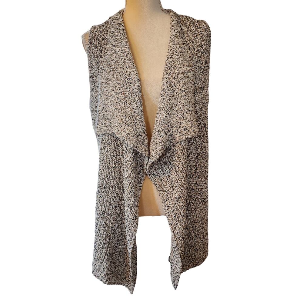 Jones New York Women's Knit Ribbed Metallic Thread Sweater Vest Size Small